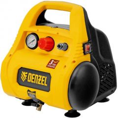 Компрессор воздушный безмасляный Denzel (Дензель) РС 1/6-1801 1 кВт (58057)