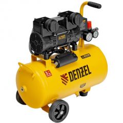 Компрессор безмасляный малошумный Denzel (Дензель) DLP-950/24 950Вт (58142)