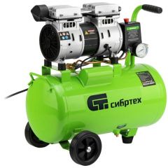 Компрессор безмаслянный малошумный Сибртех (Sibrteh) МБ 1100/24 1100 Вт (58006)