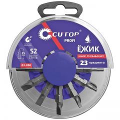 Набор бит Cutop в пластиковом боксе жик, profi, 23 предмета 83-868