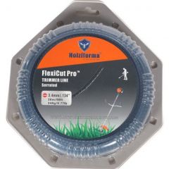 Леска для триммера Holzfforma (Холзформа) зазубрины FlexiCut Pro 3.4 мм 30 м (SR003430PRO)