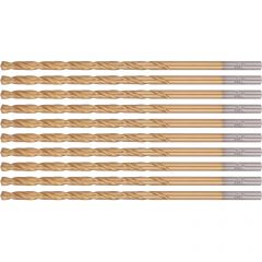 Сверла Fit (Фит) HSS по металлу, удлиненные, титановое покрытие 4,2х119 мм 10 шт, 34242