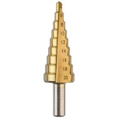 Сверло ИПК (IPK) ступенчатое ф4-20 мм, шаг 2 мм TIN (Подвес/Блистер ИПК)