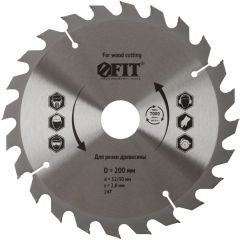 Диск пильный Fit (Фит) для цируклярных пил по дереву 200х32/30х24T 37748