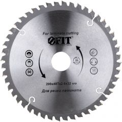 Диск пильный Fit (Фит) для цируклярных пил по ламинату 200х32/30х48T 37779