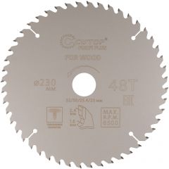 Диск пильный Cutop (Кутоп) по дереву с тефлоновым покрытием 48Т, Profi plus, 230х1,6/2,4х32/30/25,4/20 мм 75-23048Т