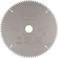 Диск пильный Cutop (Кутоп) по дереву с тефлоновым покрытием 96Т, Profi plus, 255х1,8/2,6х32/30/25,4/20 мм 75-25596Т