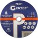 Профессиональный диск Cutop отрезной по металлу и нержавеющей стали Cutop Profi Т41-230х2х22,2 мм 39987т