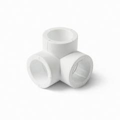 Тройник двухплоскостной полипропиленовый Pro Aqua (Про Аква) PP-R Белая, D 20 мм PA17308P