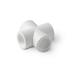 Крестовина полипропиленовая Pro Aqua (Про Аква) PP-R Белая, D 20 мм PA17008P