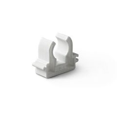 Опора (клипса) полипропиленовая одинарная Pro Aqua (Про Аква) PP-R Белая, D 16 мм PA18006P