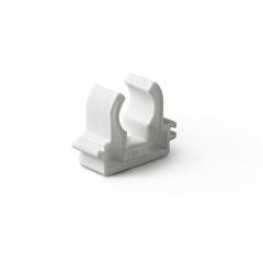 Опора (клипса) полипропиленовая одинарная Pro Aqua (Про Аква) PP-R Белая, D 32 мм PA18012P