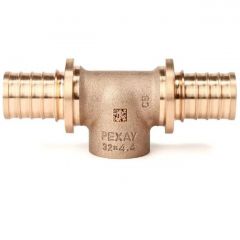 Тройник Rehau (Рехау) с внутр. резьбой на боков. проходе 32-Rp 3/4-32 мм RX+ (14562973001)