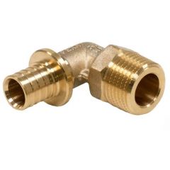 Угольник-переходник Rehau (Рехау) MX 20-R 3/4 с НР наружной резьбой латунь, 11097081001