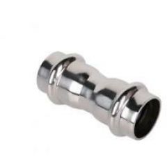 Двухраструбная пресс-муфта Zeissler (Зеисслер) из нерж. стали 15 х 15 мм (ZTI.503.001515)