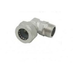 Уголок Zeissler (Зеисслер) для гофрированных труб 15 мм х 1/2нр (ZTI.621.001504N)