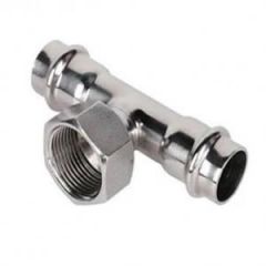 Пресс-тройник Zeissler (Зеисслер) из нержавеющей стали 15 мм х 1/2″вр х 15 мм (ZTI.532.150415)