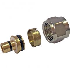 Фитинг компрессионный Stout (Стаут) для труб PEX-AL-PEX 16х2,6х3/4 (630080NX51626B) (SFC-0026-162634)