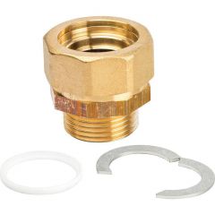 Комплект концевого фитинга Meibes (Майбес) FixLock из латуни для подключения трубы Inoflex DN 25 1" (M46102FL)