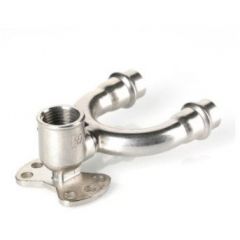 Пресс-водорозетка проходная Vieir (Виеир) Ver-Pro из нержавеющей стали 15×1/2 (VRP153LL)