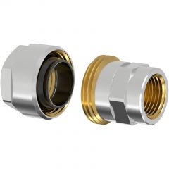 Фитинг резьбовой латунный Simplex (Симплекс) Plus для стальных труб 1/2х1/2 ВР, DVGW (F13091)