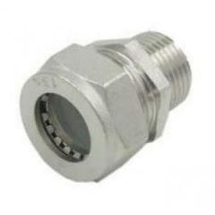 Муфта TIM (ТИМ) для гофрированных труб 15 х 1/2нар. (ZTI.611.001504N)