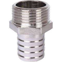 Штуцер Stout (Стаут) НР никелированный 1/2 x 16 мм (2600D9N041600B) (SFT-0067-001216)