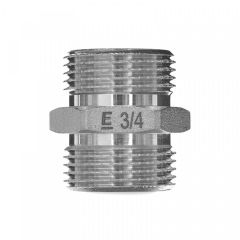Ниппель равнопроходной Elsen (Элсен) НН 3/4, латунь с покрытием TIN, CN (EBF.15.34T)