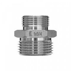 Ниппель переходной Elsen (Элсен) НН 3/4x1, латунь с покрытием TIN, CN (EBF.29.3410T)