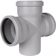 Крестовина однополосная Stout (Стаут) канализационная бесшумная D110 х 110 х 110/87,5° (SKB-0018-011087)