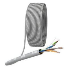 Кабель витая Эра пара U/UTP кат.5E 4х2х24AWG solid CCA PVC Simple сер. (м) Б0044434 ERA