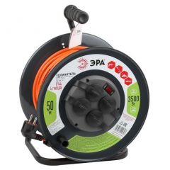 Удлинитель Эра на металлический катушке 4х50м с заземл. 16А IP44 RMx-4es-3х1.5-50m-IP44 ПВС 3х1.5 Б0046852 ERA