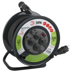 Удлинитель Эра на металлический катушке 4х40м с заземл. 16А IP44 RMx-4es-3х2.5-40m-IP44(KG) КГ 3х2.5 Б0043059 ERA