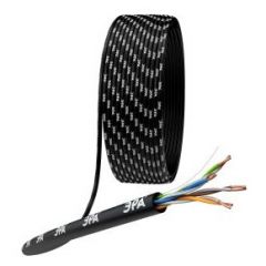 Кабель витая Эра пара U/UTP кат.5E 4х2х24AWG solid CU PE Outdoor чёрный (м) Б0044431 ERA