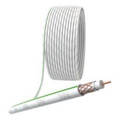Кабель коаксиальный Эра SAT 703 B.Cu/оплетка Cu 75проц. PVC 75Ом белый (м) Б0044612 ERA