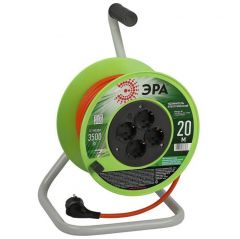Удлинитель Эра на катушке 4х20м с заземл. RP-4e-3x1.5-20m ПВС 3х1.5 Б0056101 ERA