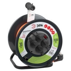 Удлинитель Эра на металлический катушке 4х30м с заземл. 16А IP44 RMx-4es-3х1.5-30m-IP44 ПВС 3х1.5 Б0046850 ERA