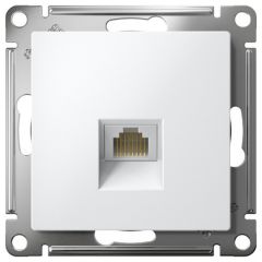 Розетка компьютерная Шнейдер Электрик 1-м AtlasDesign RJ45 кат.5E механизм белый SE ATN000183 Schneider Electric