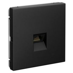 Розетка компьютерная Шнейдер Электрик ArtGallery RJ45 кат.6A механизм карбон SE GAL001086 Schneider Electric