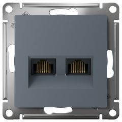 Розетка компьютерная Шнейдер Электрик 2-м AtlasDesign RJ45 кат.5E механизм грифель SE ATN000785 Schneider Electric