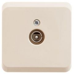 Розетка телевизионная Шнейдер Электрик TV 1-м ОП Этюд кремовый SE TVA-002K Schneider Electric