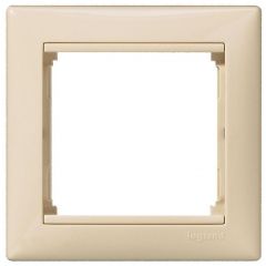 Рамка Легранд (Legrand) 1-м Valena DIY горизонтальная слоновая кость 695631), для электроустановочных устройств