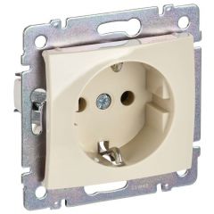 Розетка Легранд (Legrand) 1-м СП Valena 16 А IP20 2P+E с заземлением немецкий стандарт механизм слоновая кость 695612