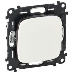 Выключатель Легранд (Legrand) 1-клавиша СП Valena Allure 10 А IP20 250 В 10AX белый, скрытой установки, безвинтовые зажимы, 752701