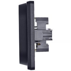 Розетка Легранд (Legrand) Inspiria 16 А 250 В 2х2P+E антрацит скрытой установки 673753