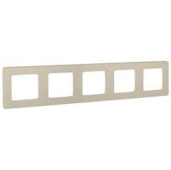 Рамка Легранд (Legrand) 5-м Inspiria слоновая кость 673971 декоративная для электроустановочных устройств