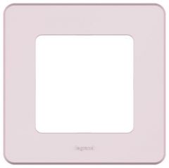 Рамка декоративная Легранд (Legrand) 1-м Inspiria розовая 673934 для электроустановочных устройств