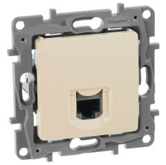 Розетка компьютерная Легранд 1-м СП Etika RJ45 кат.5E UTP механизм сл. кость IEK 672341 Legrand