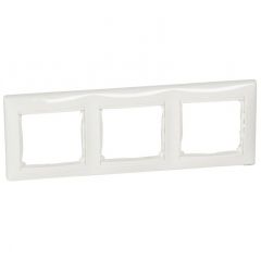 Рамка Легранд (Legrand) 3-м Valena DIY горизонтальная белая 694242) для электроустановочных устройств