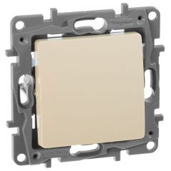 Переключатель Легранд (Legrand) 1-клавиша СП Etika 10 А IP20 250 В 10AX безвинтовые зажимы механизм слоновая кость 672305